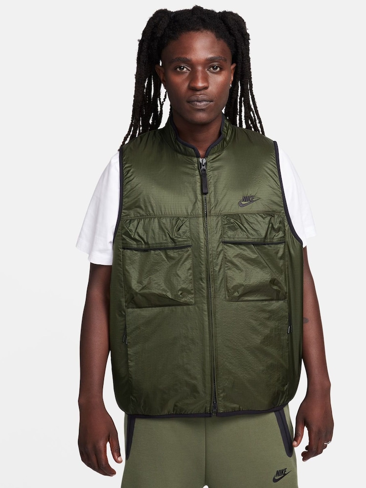 Nike Green Tech Fleece Utility Vest Gilet - Image 1 of 9