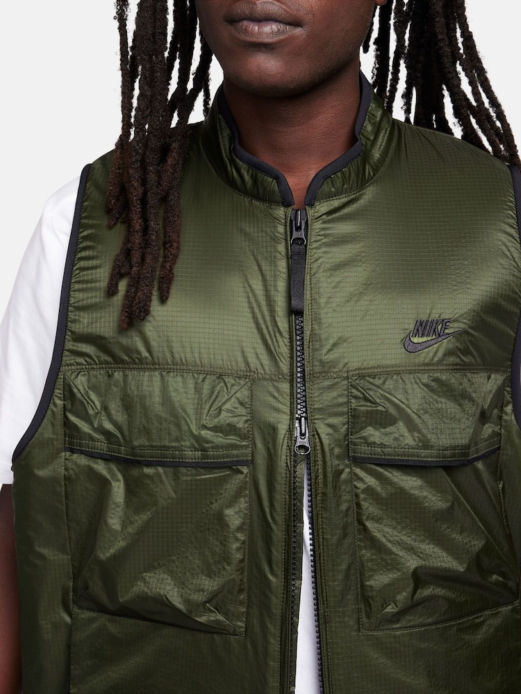 Nike Green Tech Fleece Utility Vest Gilet - Image 5 of 9