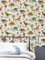 Natural Dinosaur & Friends 10M Wallpaper - Image 1 of 6