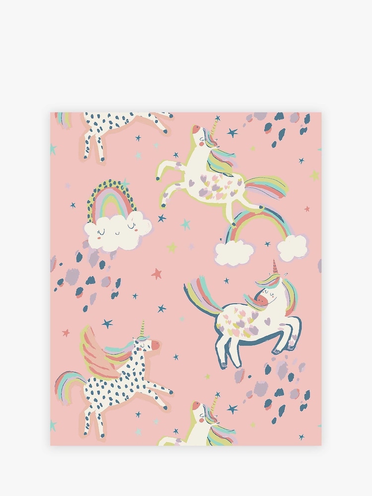 Papel pintado de unicornio festivo de 10 M de Paste The Wall - Imagen 2 de 3