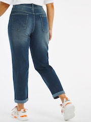 Simply Be Vintage Indigo 24/7 Boyfriend Jeans - Image 2 of 3