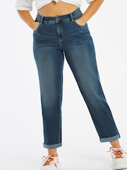 Simply Be Vintage Indigo 24/7 Boyfriend Jeans - Image 3 of 3