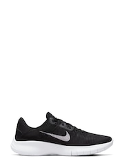 Nike Black/White Flex Experience 11 Running Trainers - Image 3 of 10