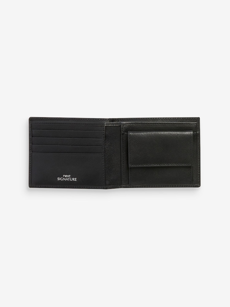 Black Signature Saffiano Leather Wallet - Image 2 of 3