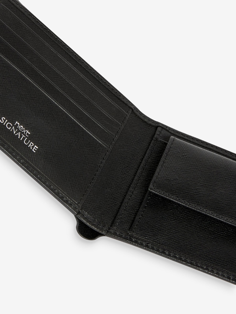 Black Signature Saffiano Leather Wallet - Image 3 of 3