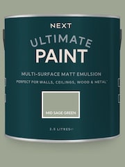 Mid Sage Green Ultimate®? Multi-Surface 2.5L Paint - Image 1 of 5