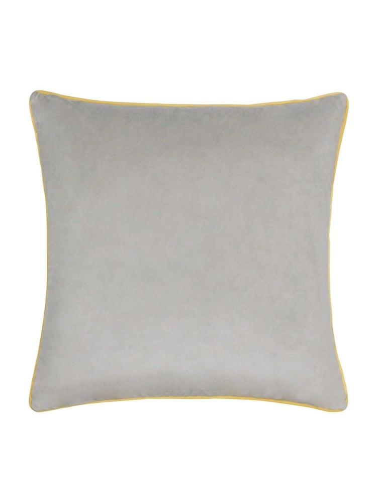 Furn Grey Meridian Velvet 45cm X 45cm Cushion Cover - Image 2 of 5 Furn Grey Meridian Velvet 45cm X 45cm Cushion Cover - Image 2 of 5