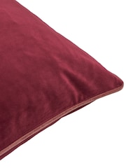 Furn Burgundy/Slipper Meridian Velvet 55 x 55cm Cushion Cover - Image 7 of 7