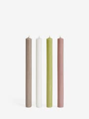 Set of 4 Multi Dripless Mixed Colour Dinner Candles - Image 3 of 3