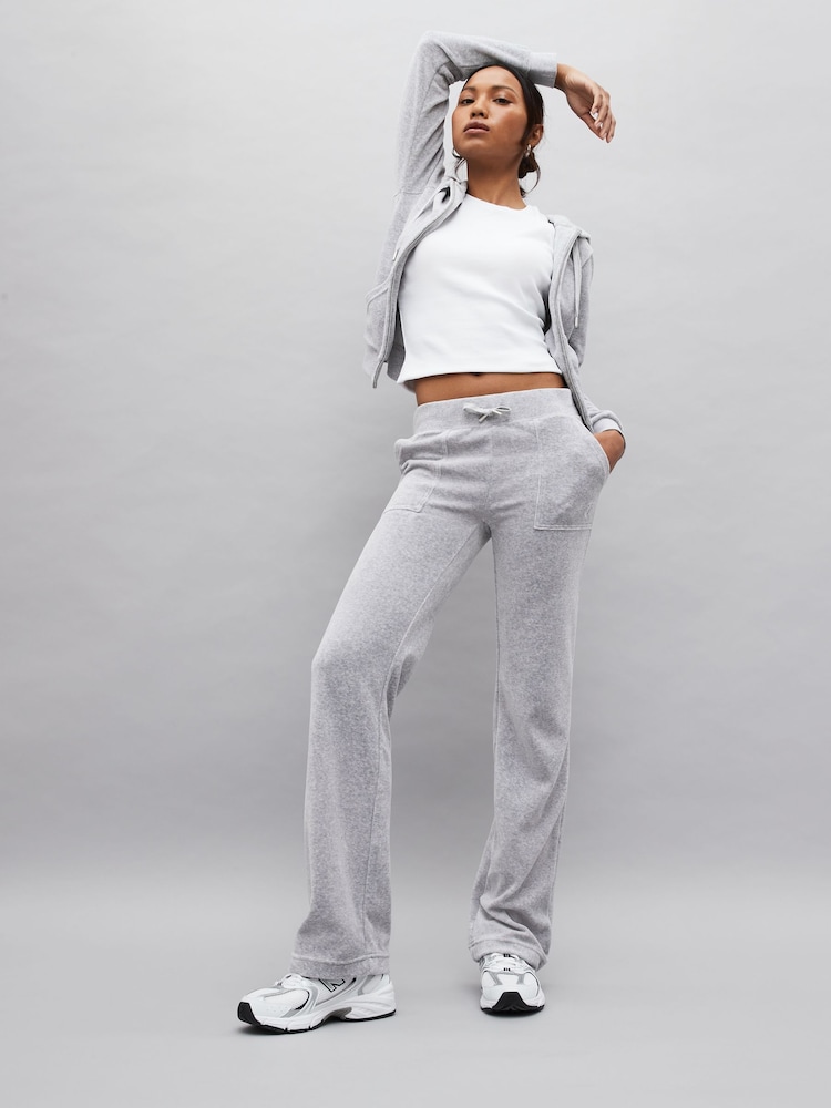 Juicy Couture Womens Velour Straight Leg Joggers - Image 2 of 6