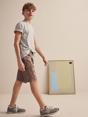 Taupe Brown Cargo Shorts (3-16yrs) - Image 2 of 5