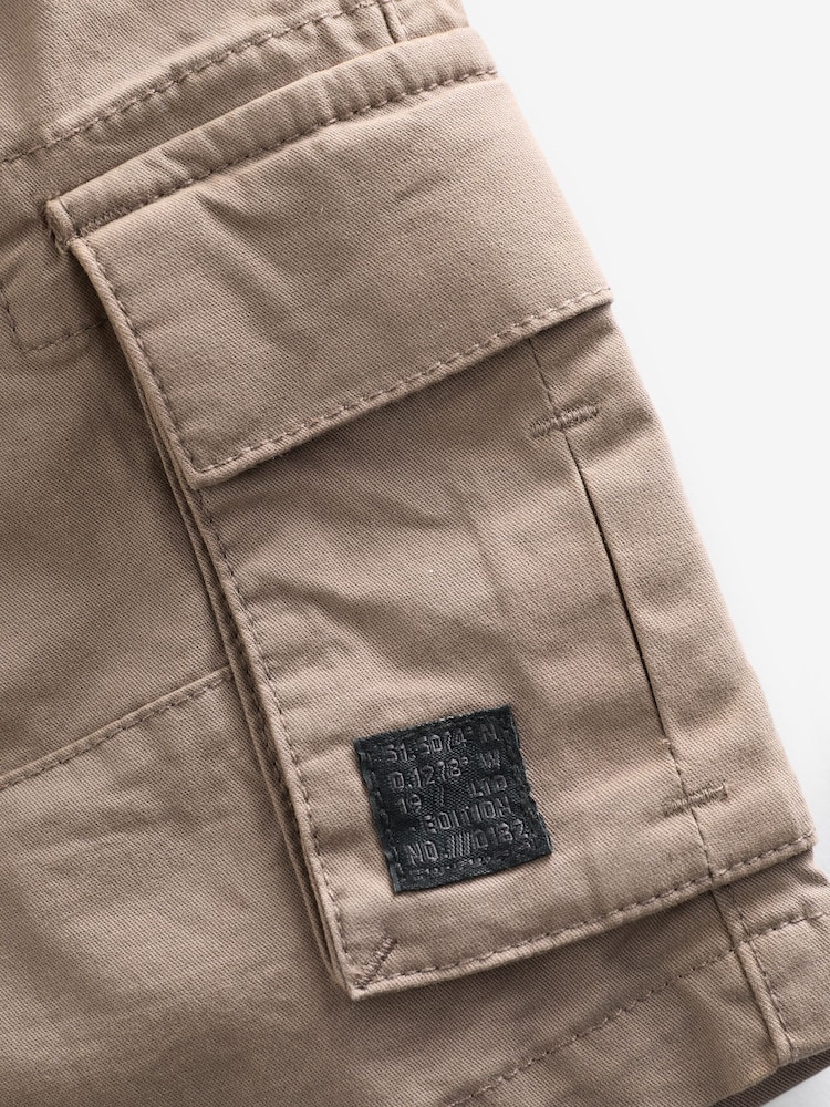 Taupe Brown Cargo Shorts (3-16yrs) - Image 5 of 5 Taupe Brown Cargo Shorts (3-16yrs) - Image 5 of 5
