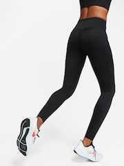 Nike Black Premium Go Firm Support High Waisted Full Length Leggings With Pockets - Image 2 of 10