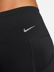 Nike Black Premium Go Firm Support High Waisted Full Length Leggings With Pockets - Image 5 of 10