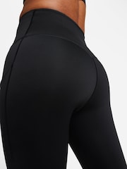 Nike Black Premium Go Firm Support High Waisted Full Length Leggings With Pockets - Image 6 of 10