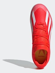 adidas Red/White Football X Crazyfast League Turf Kids Boots - Image 7 of 10