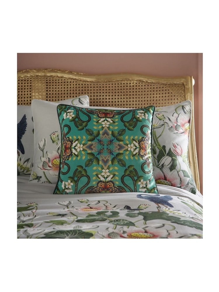 Wedgwood Emerald Green Forest Cushion - Image 1 of 3 Wedgwood Emerald Green Forest Cushion - Image 1 of 3