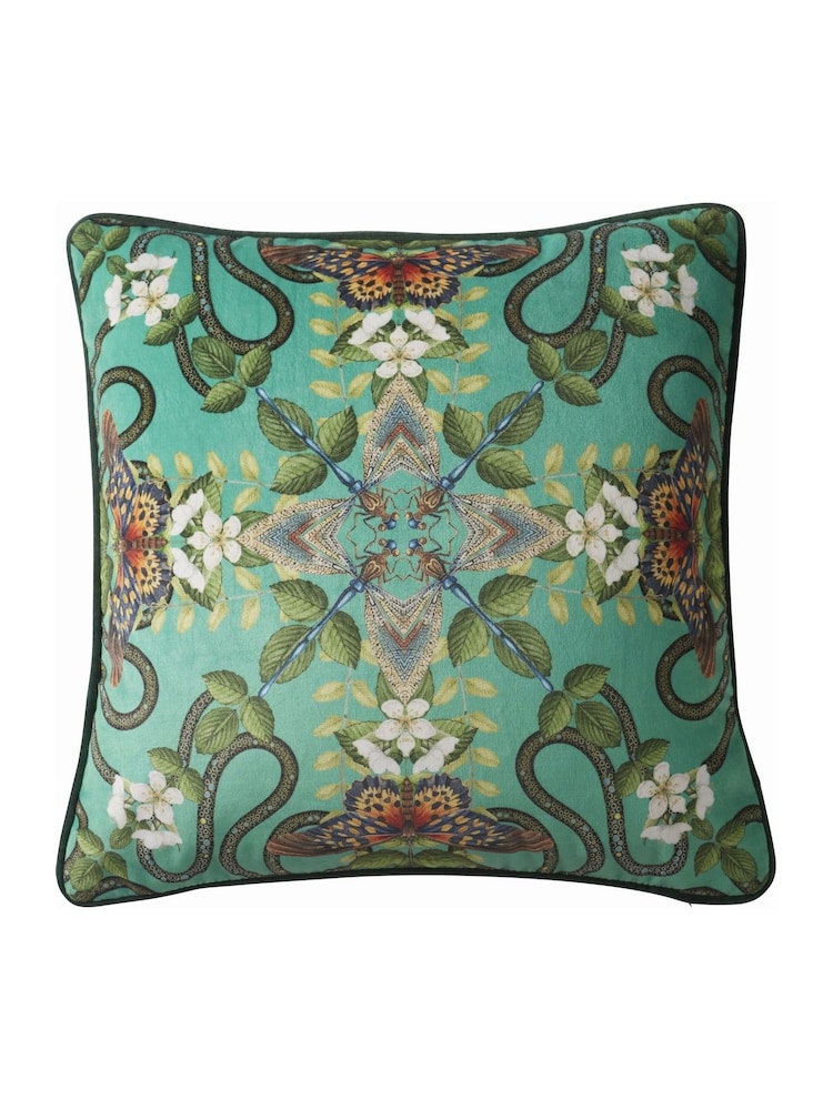 Wedgwood Emerald Green Forest Cushion - Image 2 of 3 Wedgwood Emerald Green Forest Cushion - Image 2 of 3