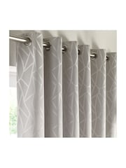 Studio G Silver Como Eyelet Curtains - Image 2 of 3