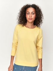 Khost Clothing Yellow Broderie Trim Sweatshirt - Image 1 of 5