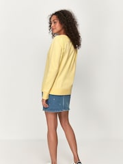 Khost Clothing Yellow Broderie Trim Sweatshirt - Image 3 of 5