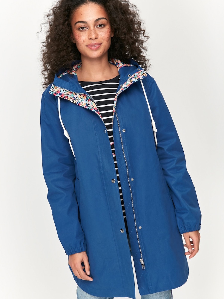 Khost Clothing Blue Showerproof Mac Raincoat - Image 1 of 3