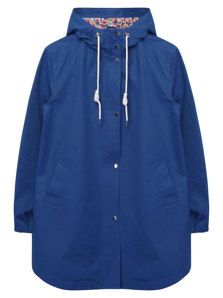 Khost Clothing Blue Showerproof Mac Raincoat - Image 3 of 3