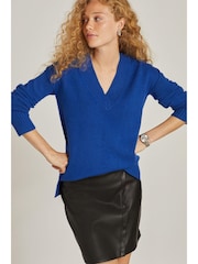 Black Buckle Detail Faux Leather Mini Skirt - Image 4 of 6