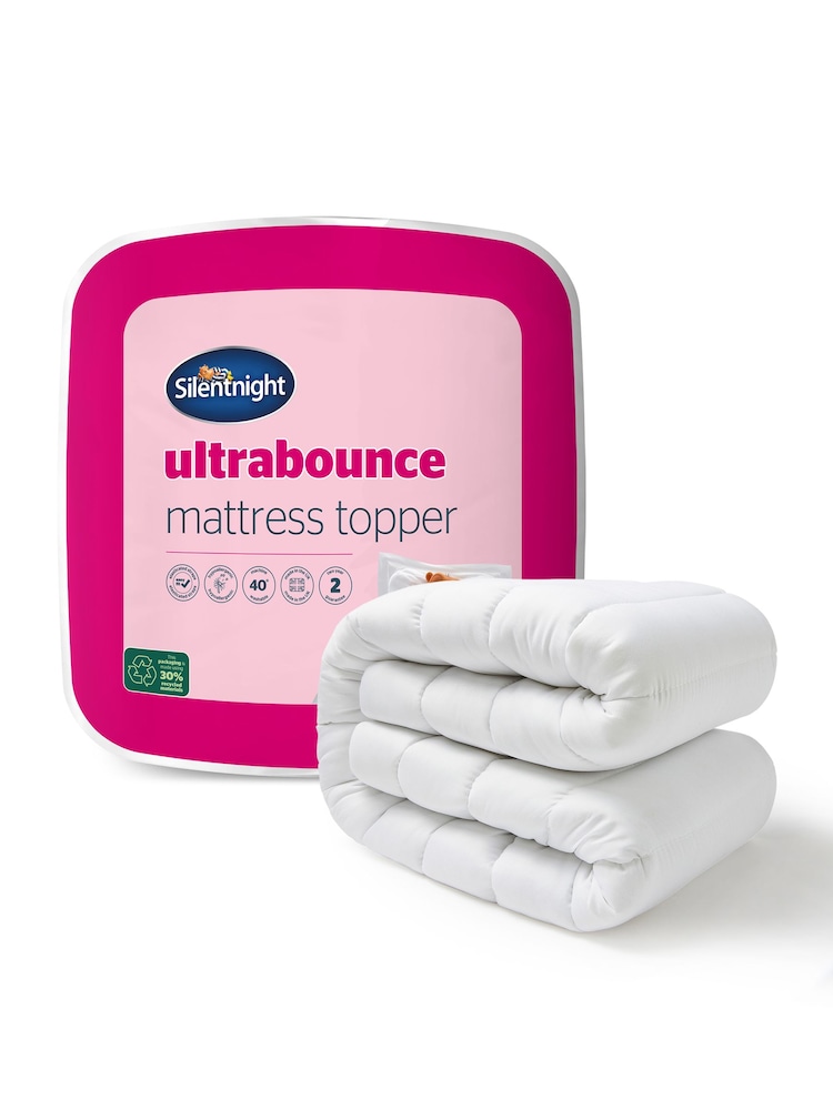 Silentnight White Ultrabounce Mattress Topper - Image 2 of 10