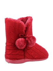 Fleet & Foster Apple Knitted Bootie Slippers - Image 4 of 4
