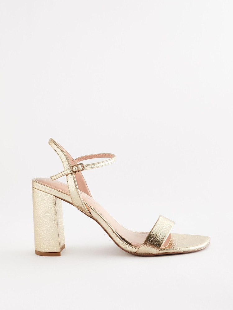 Or - Sandales simples à tallons carrés Forever Comfort® - Image 3 of 7