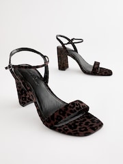 Animal Print - Forever Comfort® Schlichte Sandalen mit Blockabsatz - Bild 3 von 8