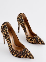 Leopard Signature Leather Court Shoes - Image 5 of 8