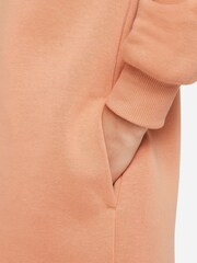 Nike Orange/Gold Shine Fleece Long Line Hoodie - Image 5 of 5