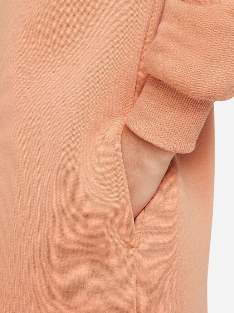 Nike Orange/Gold Shine Fleece Long Line Hoodie - Image 5 of 5