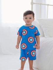 Marvel 100% Cotton Short Pyjamas 3 Pack (12mths-12yrs) - Image 12 of 14