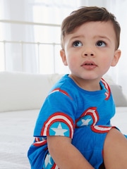 Marvel 100% Cotton Short Pyjamas 3 Pack (12mths-12yrs) - Image 13 of 14