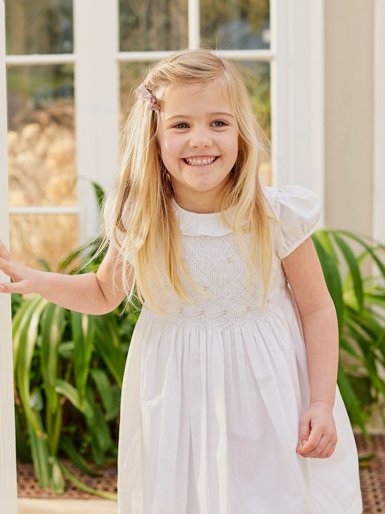 white christmas dresses Baltic Born Womens Zoey Smocked Maxi Dress | Blue Print main image 0