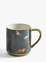 MM Living Set of 4 Blue Briar Stacking Mugs - Image 4 of 4