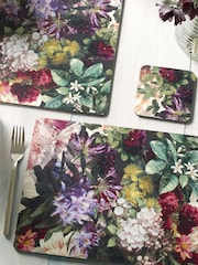 MM Living Blue Set of 4 Fiori Placemat - Image 1 of 1