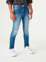 Mittelblau/Denim/Distressed - Skinny Jeans (3–16Jahre) - Bild 1 von 6