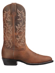 بوت بني مستدير عند الأصابع Heritage Western من Ariat - صورة 1 من 4