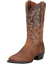 بوت بني مستدير عند الأصابع Heritage Western من Ariat - صورة 2 من 4