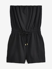Schwarz/Blumenmuster - Overall mit Schlauchtop, 2er-Pack - Bild 3 von 4