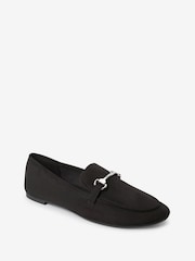 Black Microfibre Forever Comfort® Metal Trim Slim Sole Loafers - Image 5 of 7