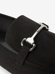 Black Microfibre Forever Comfort® Metal Trim Slim Sole Loafers - Image 7 of 7