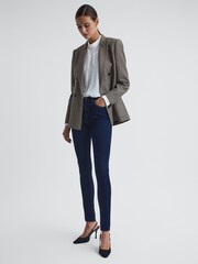 Reiss Indigo Lux Petite Mid Rise Skinny Jeans - Image 3 of 6