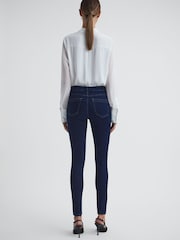 Reiss Indigo Lux Petite Mid Rise Skinny Jeans - Image 5 of 6