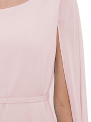 Gina Bacconi Bevin Capekleid aus Krepp und Chiffon, Pink - Bild 4 von 5