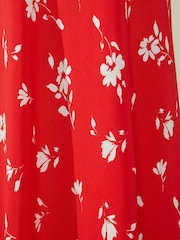 Ro&Zo Red Ditsy Print Skirt - Image 4 of 4